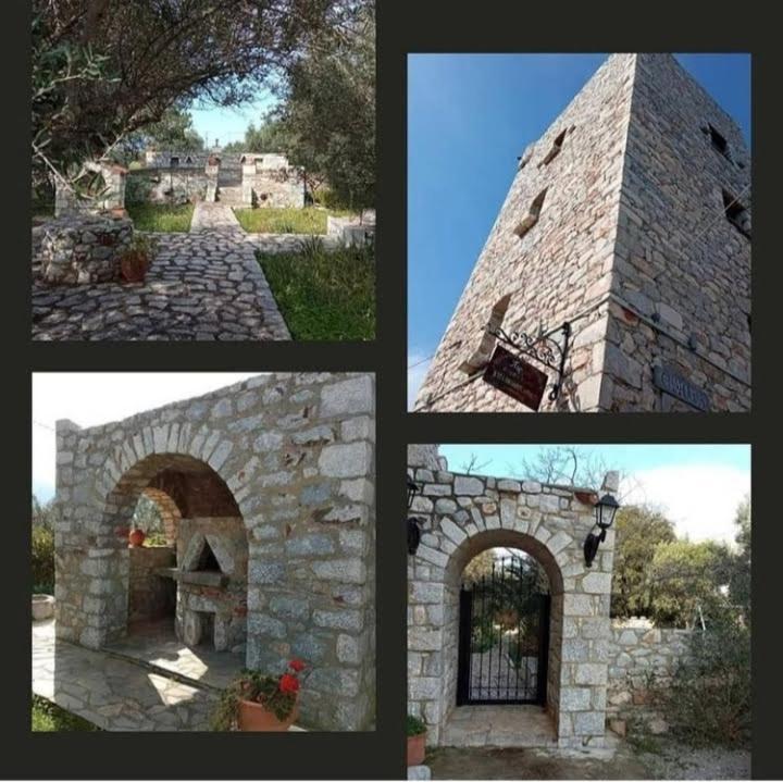 Charouda Stone Tower Xenonas Apartment Pírgos Dhiroú Bagian luar foto